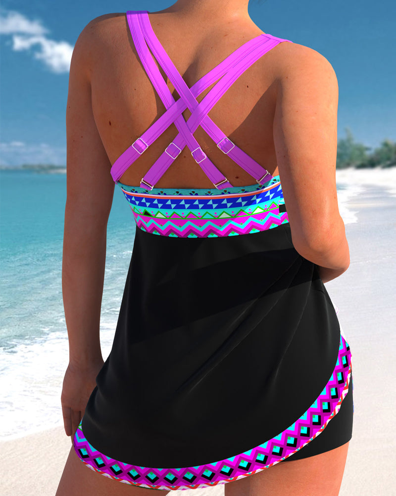 Eliza | Maillot à Lacets et Motif Rayé