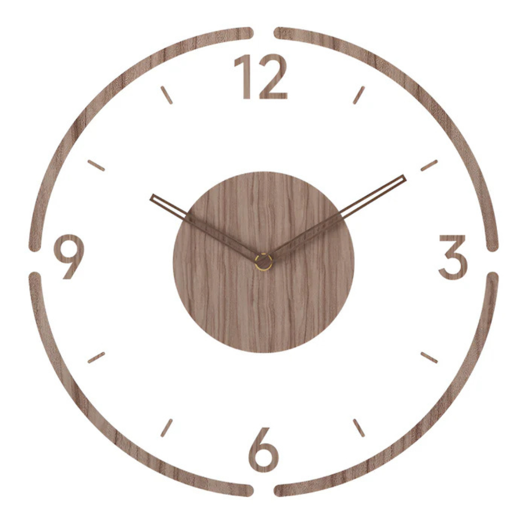 Nock - Grande horloge murale de salon en acrylique et bois