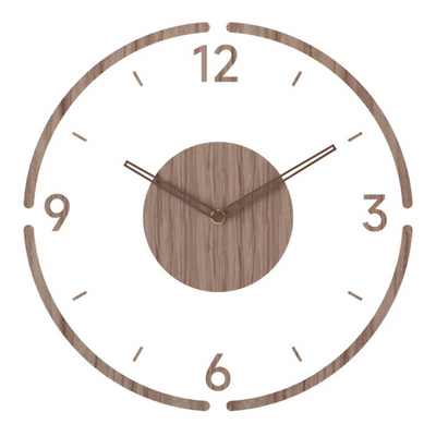 Nock - Grande horloge murale de salon en acrylique et bois