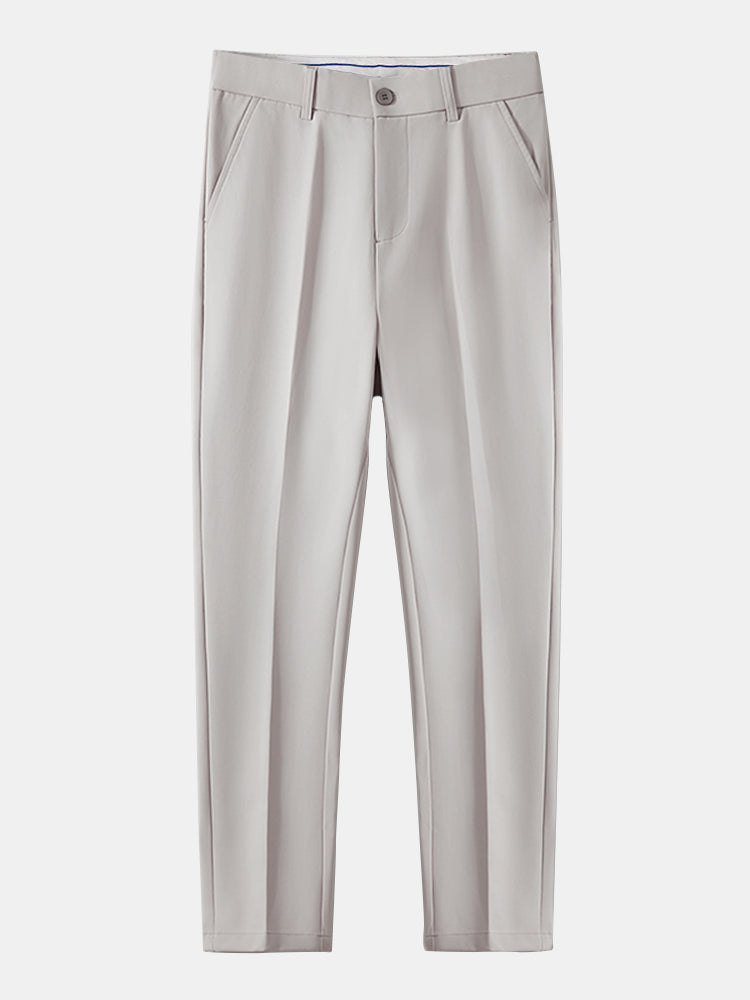 Pantalon Ajusté Fuselé en Tissu Léger