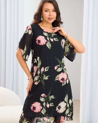 AMELIN - Robe élégante en mousseline