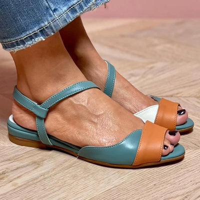 Elena™ | Sandales color block à bout ouvert