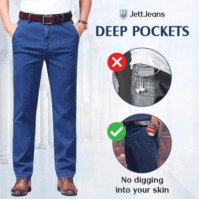 Jean Homme Classique Coupe Droite Extensible