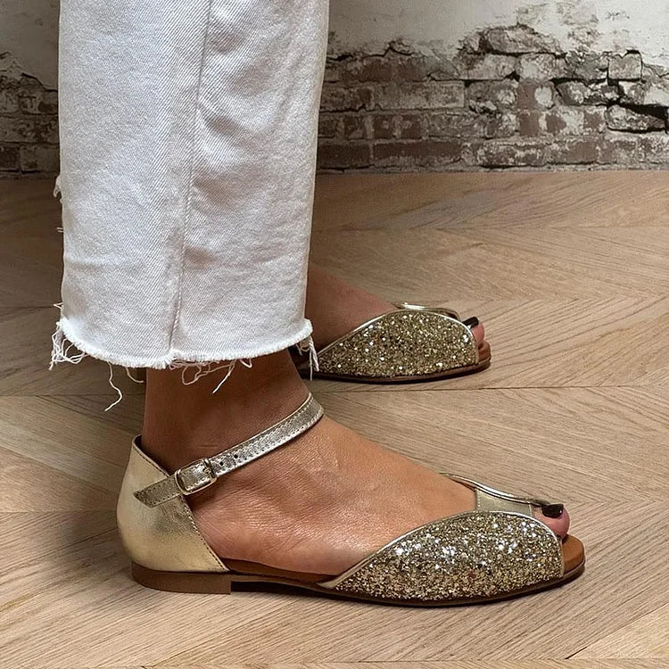 Laëtitia | Sandal Glitter Plat