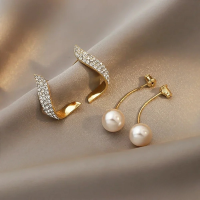 Léna™ | Boucles perle dorées