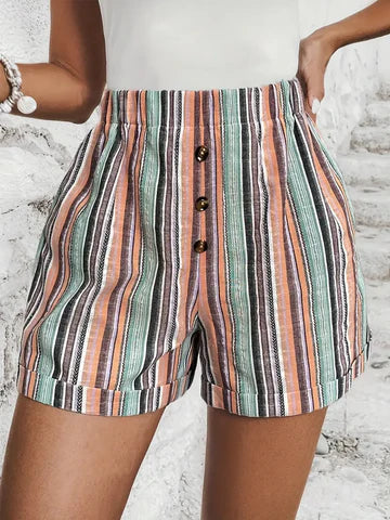 Felice - Short à rayures contrastées