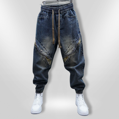 JESSE | Pantalon Baggy Denim avec Ceinture
