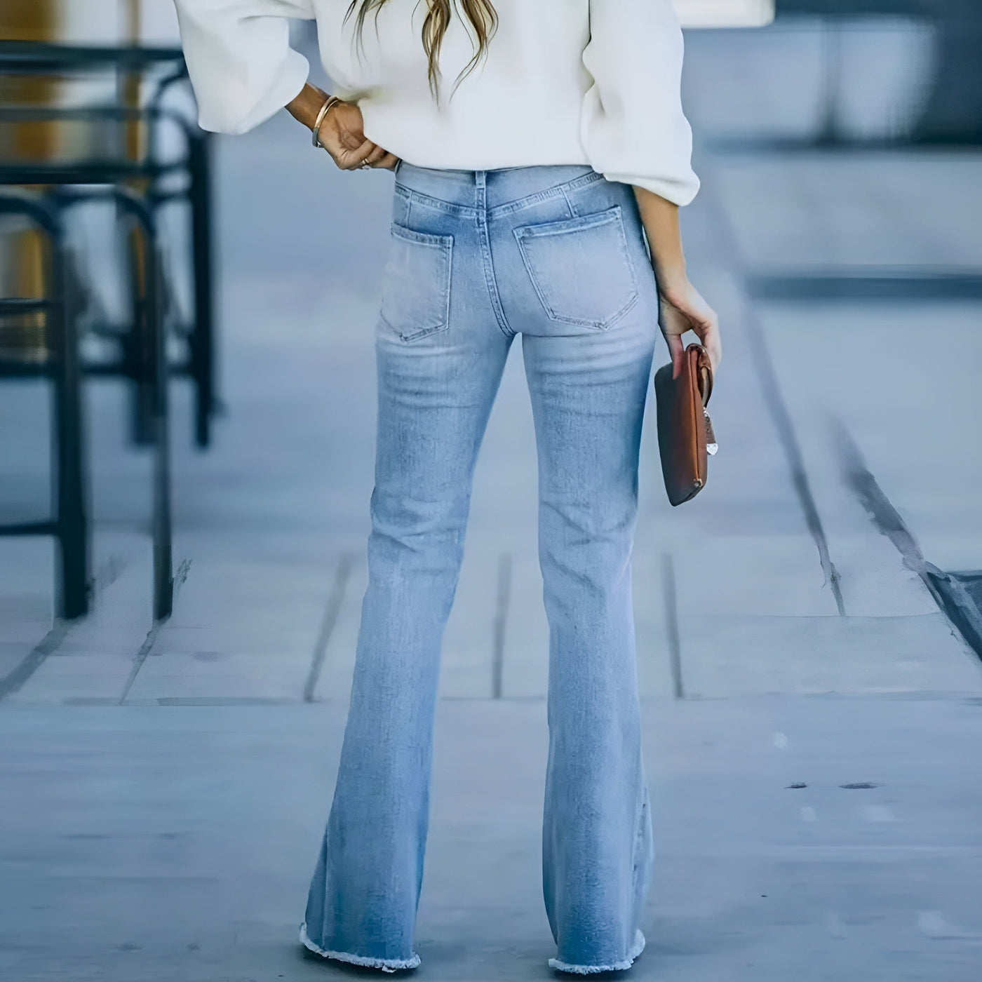 Léna™ | Jean Évasé Taille Haute