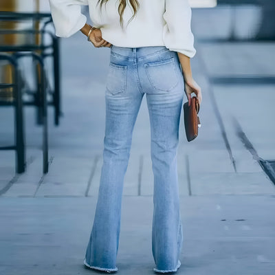 Léna™ | Jean Évasé Taille Haute