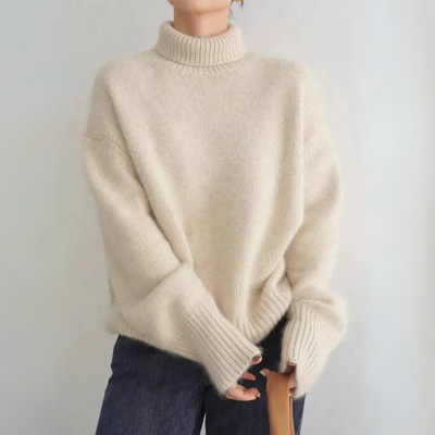 Agnes™ – Komfortabel, strikket og blød rullekrave sweater