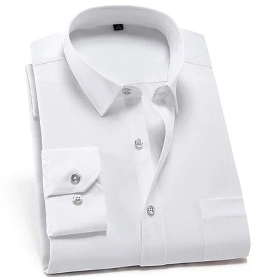 Chemise homme – Coupe slim – Tissu stretch respirant – Manches longues élégantes