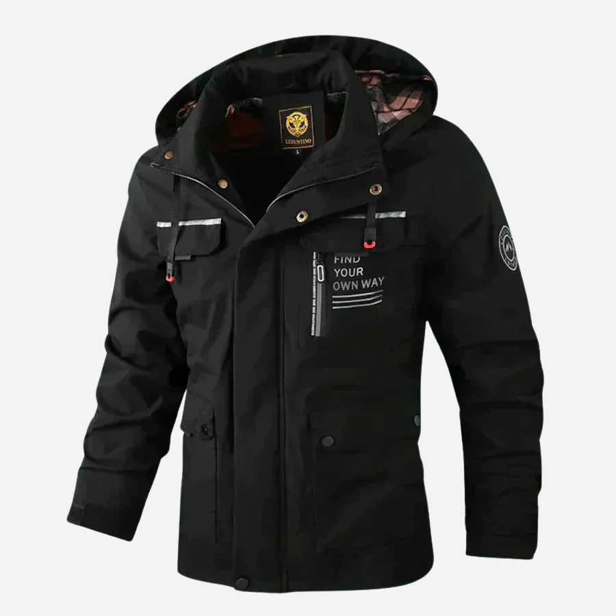 Adam™ - Veste d'extérieur confortable, coupe-vent et imperméable