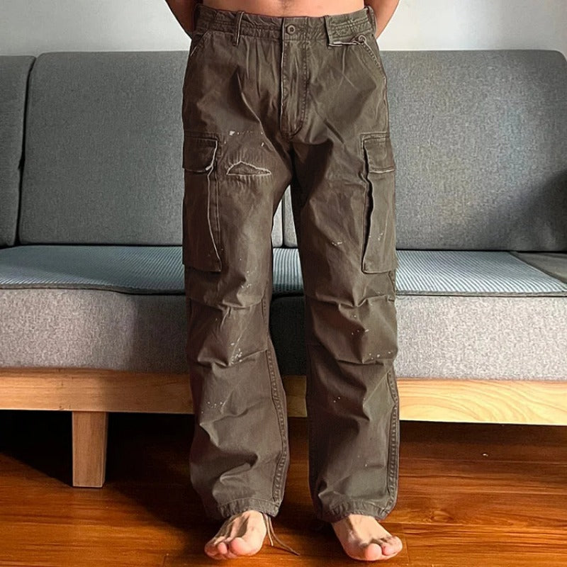 Pantalon cargo ample et résistant