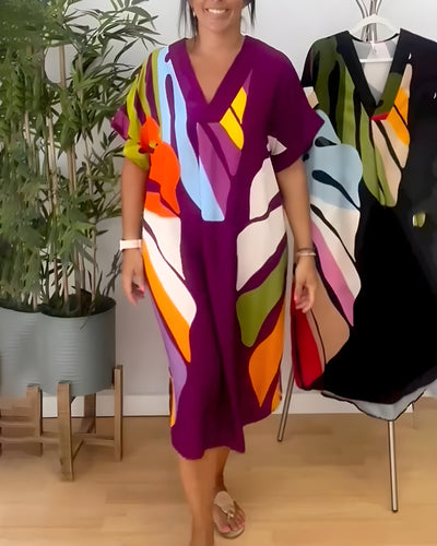 MIRELLE™ | Robe Midi Feuilles