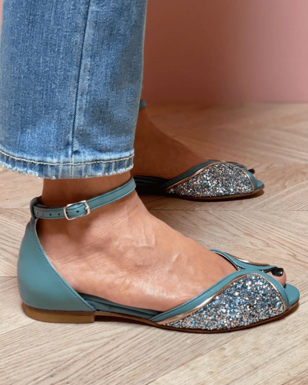 Frédérique | Sandal Glitter Bas