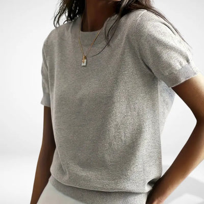 T-shirt à col rond coupe ajustée pour Femmes – Mitchell
