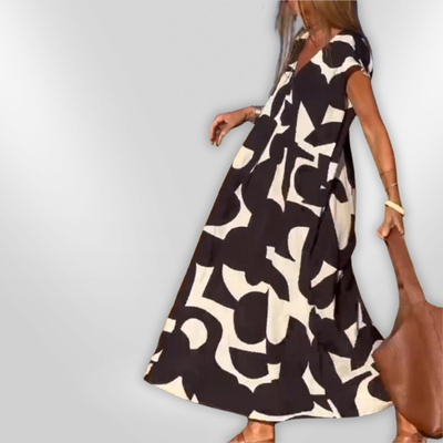 STÉPHANIE | robe à col en V