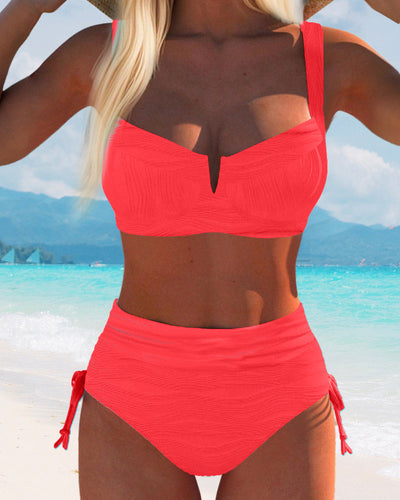 Maillot de bain style BH Taille haute Triangle