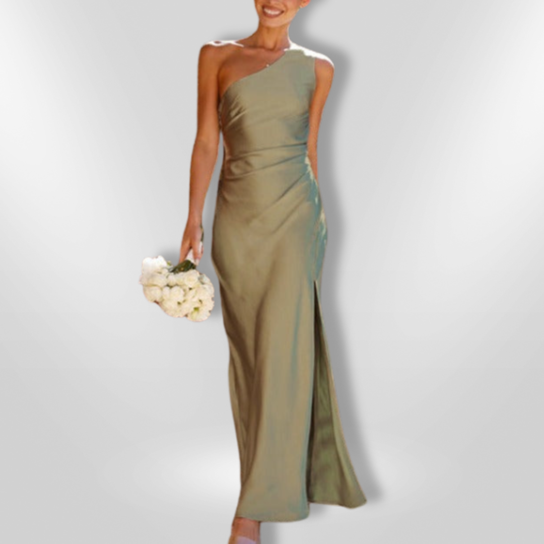 DELPHINE | Robe Sexy À Fente Asymétrique