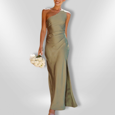 DELPHINE | Robe Sexy À Fente Asymétrique