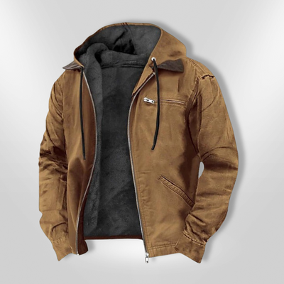 LUIS | Veste avec fermeture éclair et capuche