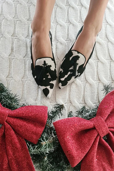 Vanessa™ | Mocassins pointus à imprimé animalier et détails fluo