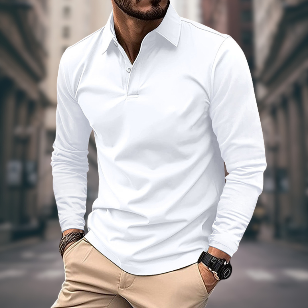 RALPH | POLO À MANCHES LONGUES EN STYLE DÉCONTRACTÉ