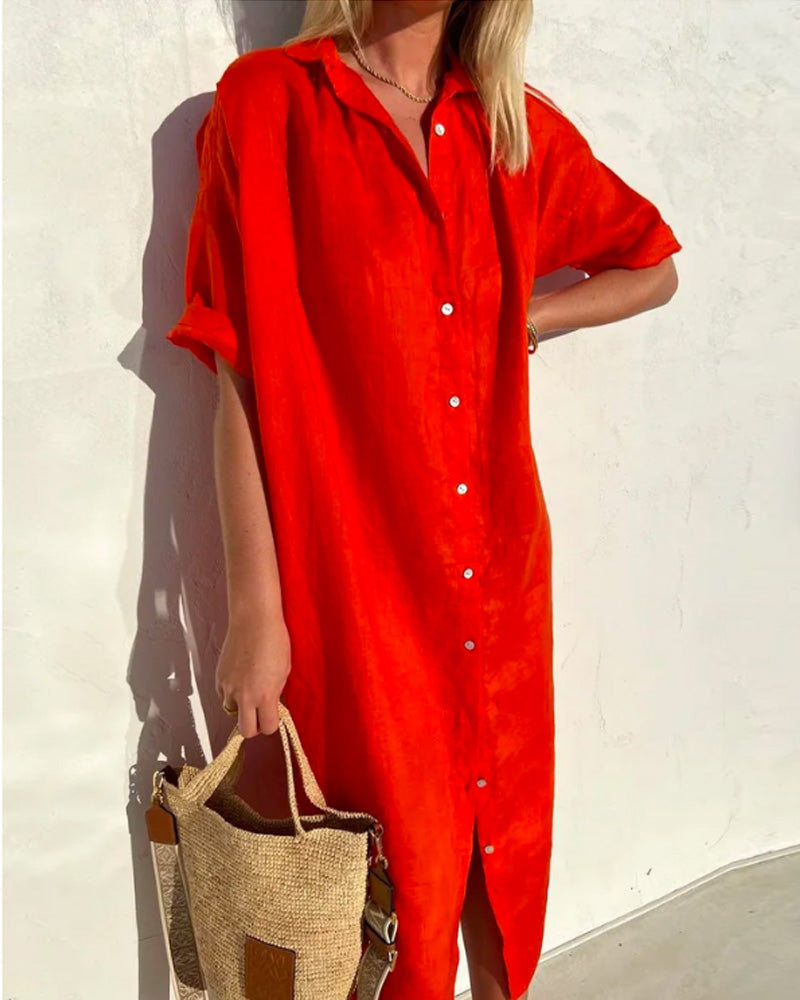 Dominique | Robe Chemise Stylisé Pour Femme | Mini