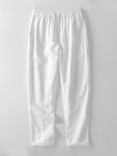 Chemise jacquard cubaine et pantalon en lin