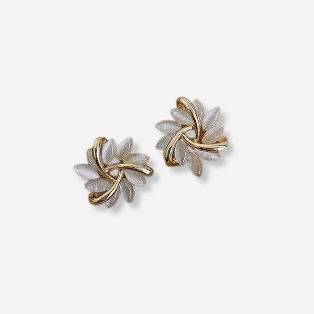Maelis™ | Boucles d’oreilles opale blanche