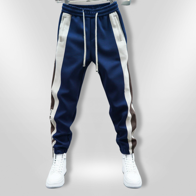 SIMON | Pantalon Tendance à Rayures Contrastées