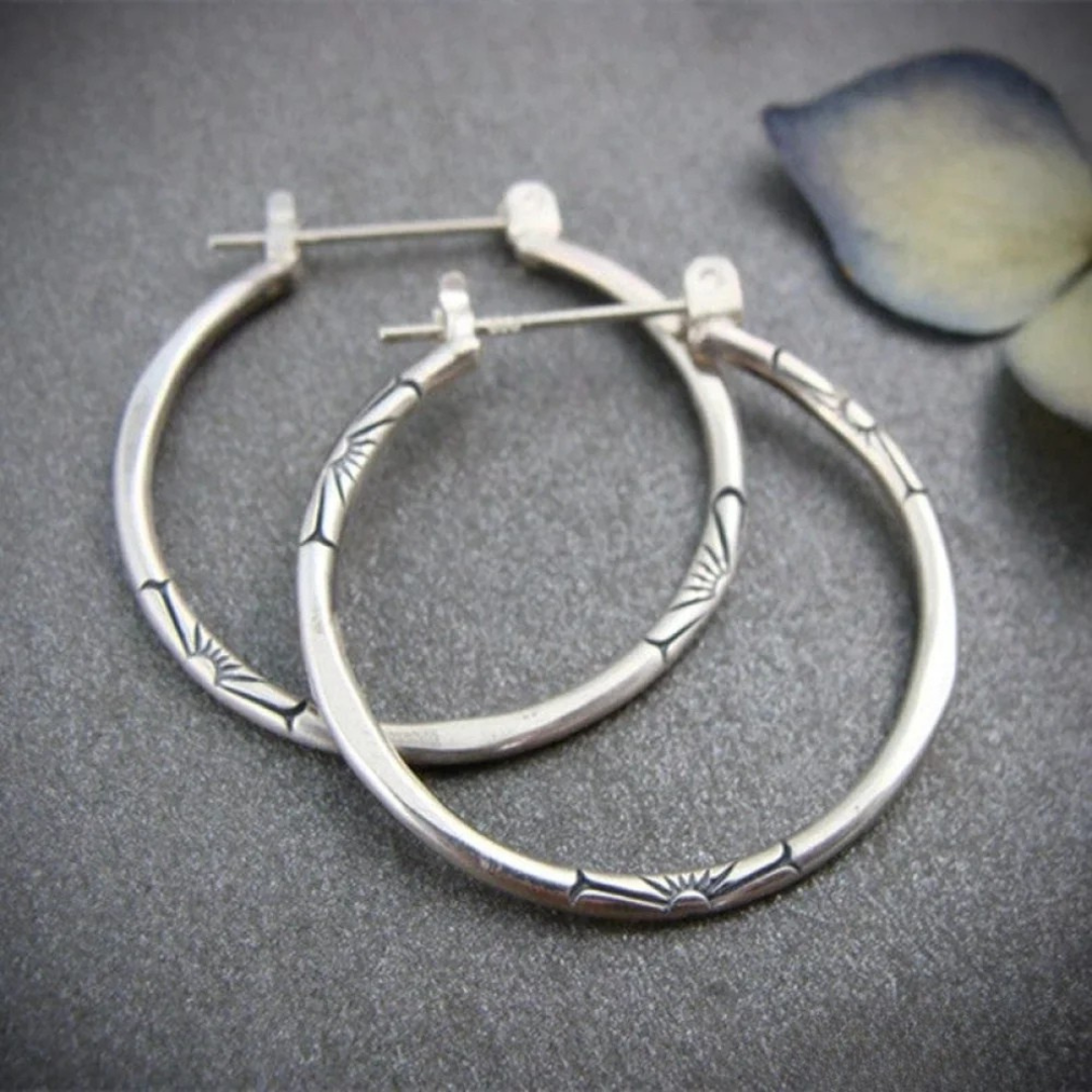Zoé™ | Créoles argent vintage