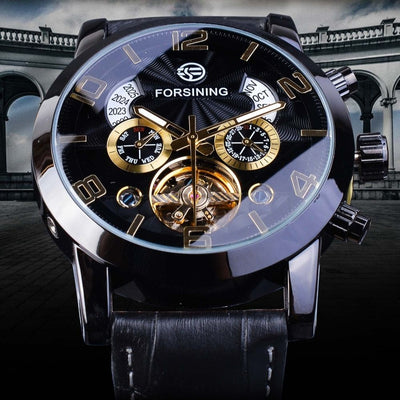 Montre de Luxe Tourbillon Automatique Mécanique