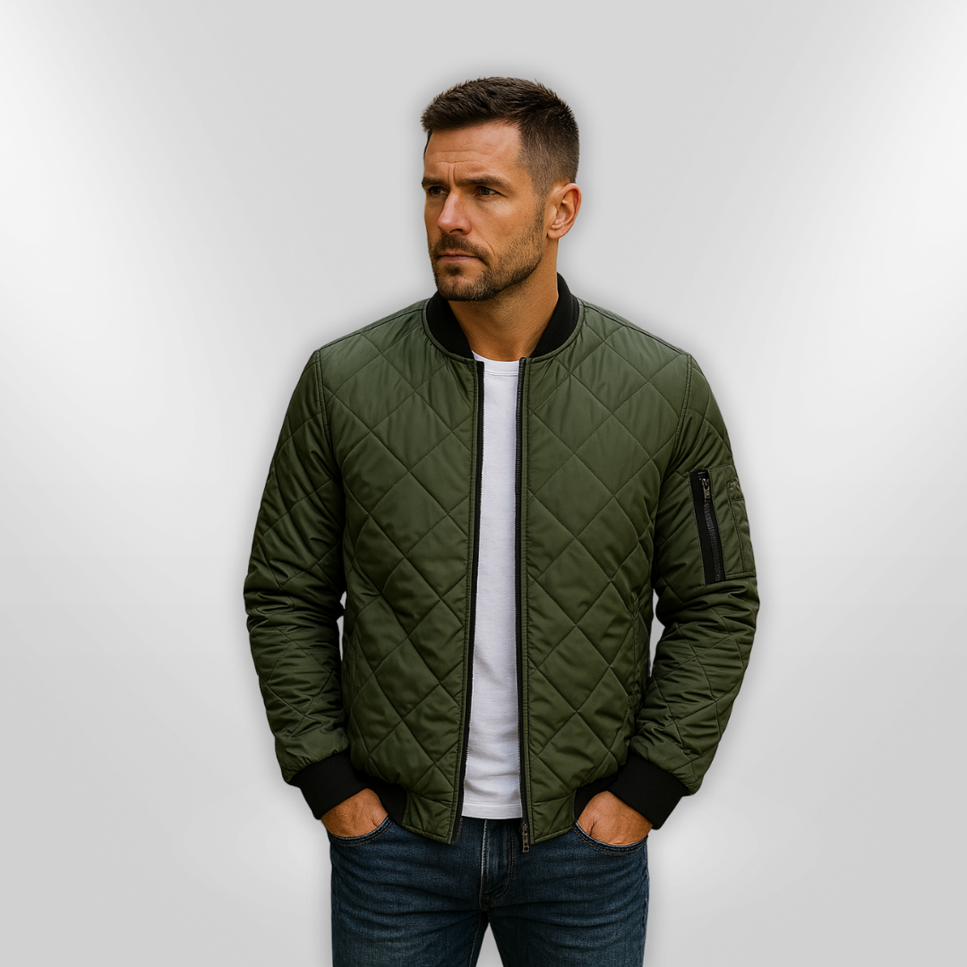 HAN | Veste en coton avec motif en losange