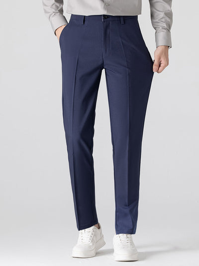 Pantalon Ajusté Fuselé en Tissu Léger