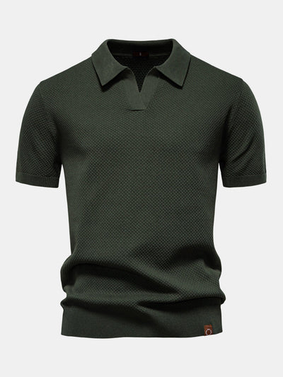 Ensemble Estival : Polo en Maille Texturée Ananas & Short Chino en Coton