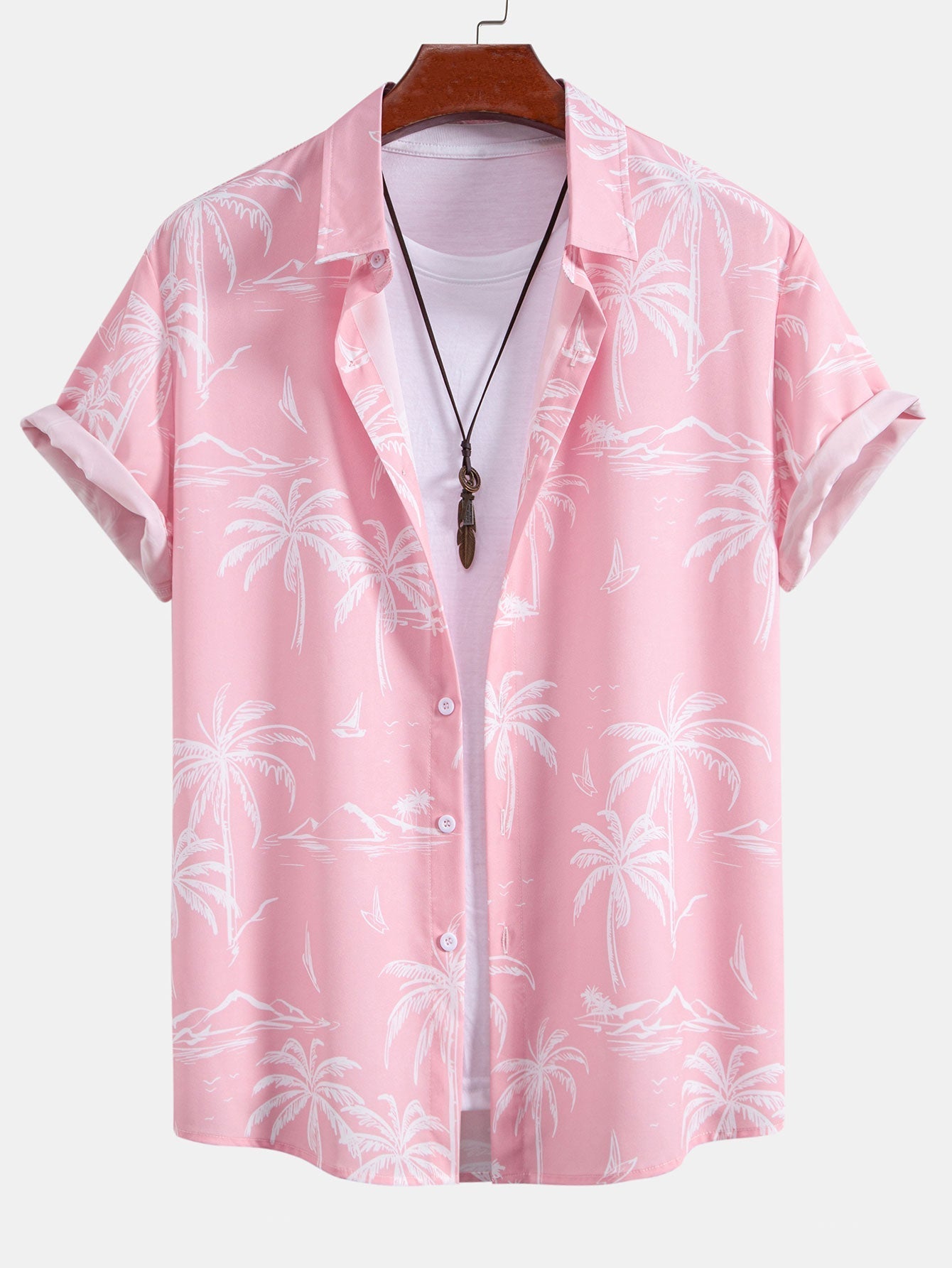Ensemble Tropical : Chemise Palmiers & Short de Bain à Cordon