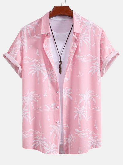 Ensemble Tropical : Chemise Palmiers & Short de Bain à Cordon