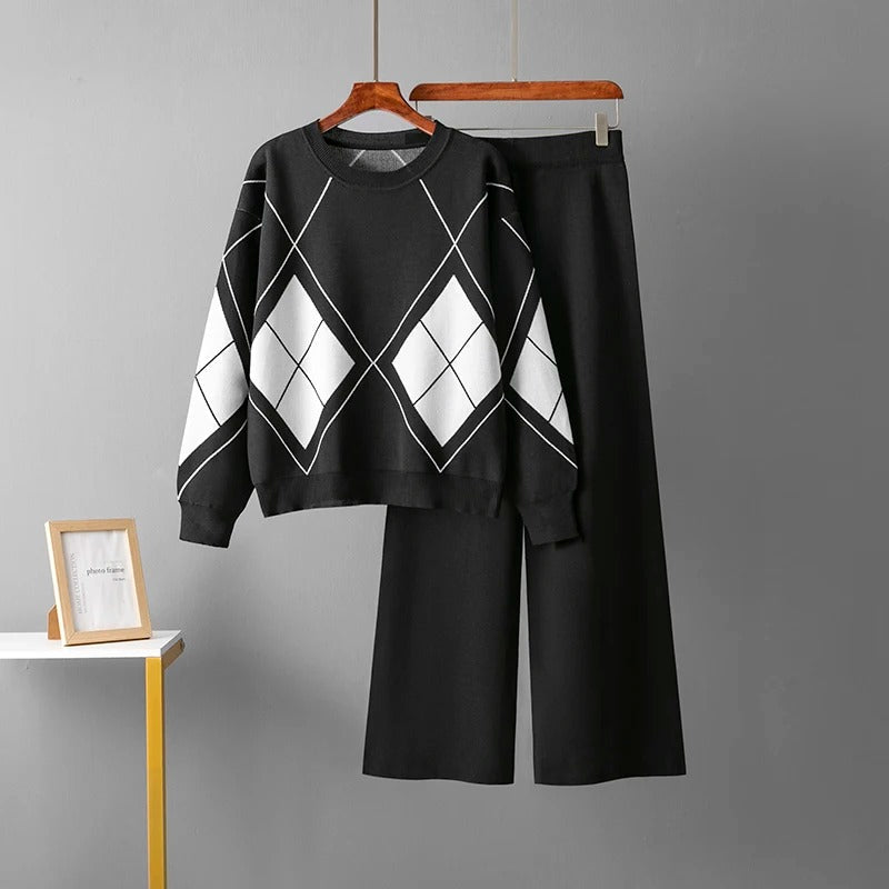 Stella™ - Ensemble de pull chaud en tricot à deux pièces