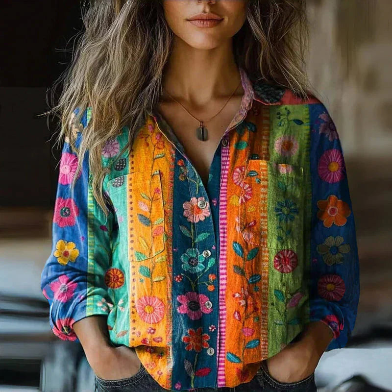 NIVES I BLOUSE VINTAGE IMPRIMÉE
