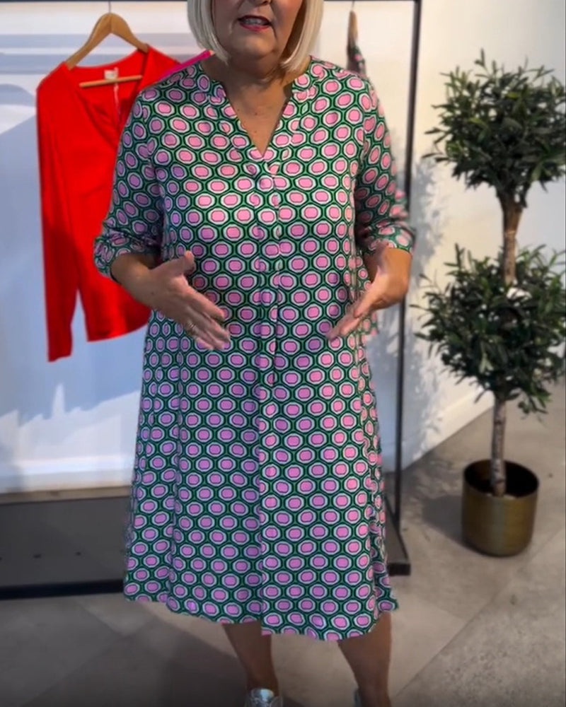 Robe Mode Décontractée À Manches Courtes