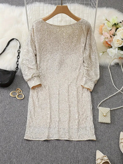 Anna | Robe À Paillettes Soirée Pour Femme | Mini