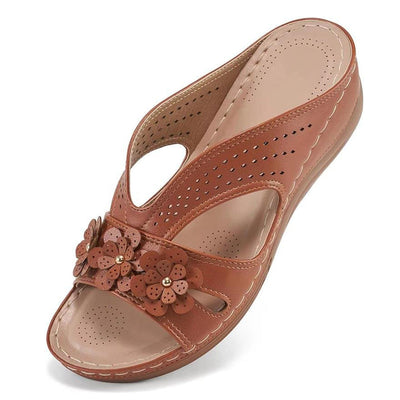Morgane™ | Sandales Fleurie Orthopédique