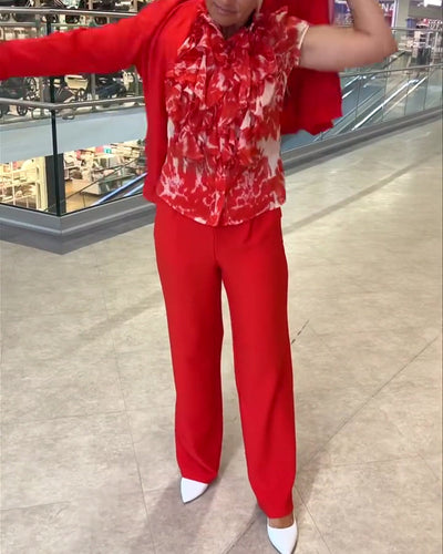 Chemise Mode Imprimé Col en V