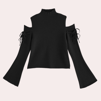 SHIKLAH - Pull Mode à Épaules Dégagées pour Femmes