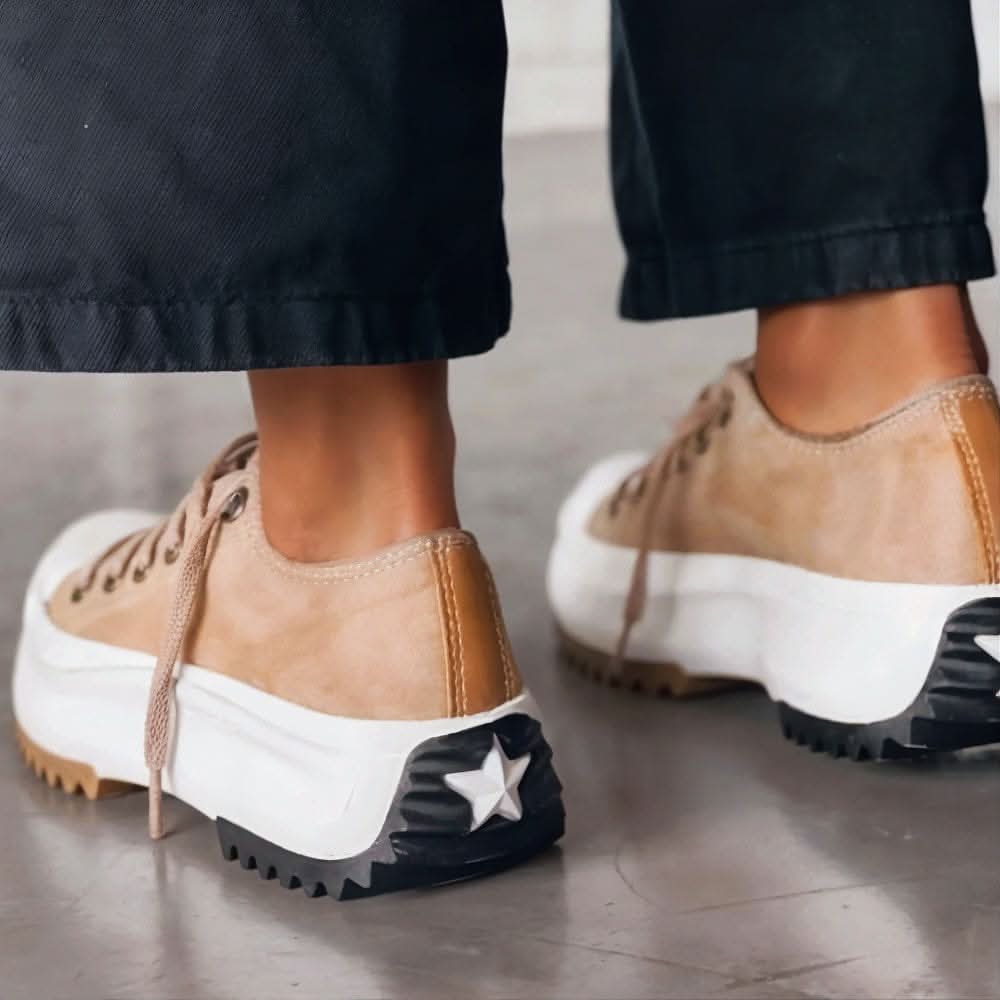 Kayla | Baskets à plateau en cuir