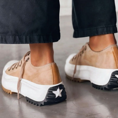 Kayla | Baskets à plateau en cuir