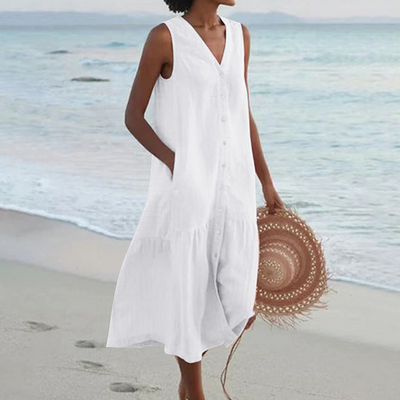 Clara | Robe D'Été De Plage Pour Femme | Midi