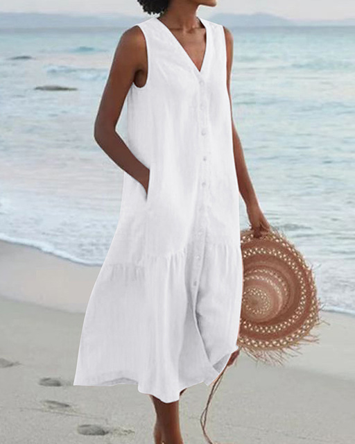 Andie | Robe d'été élégante avec imprimé - robe femme ajustée