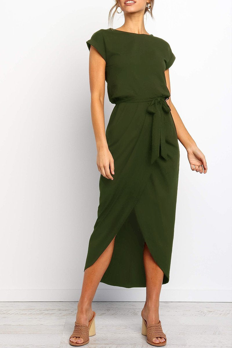 Robe Portefeuille Élégante | Ceinture à Nouer | Style Intemporel